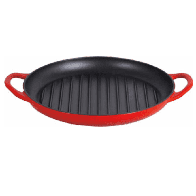 heavy duty enamel cast iron round grill pan cast iron skillet