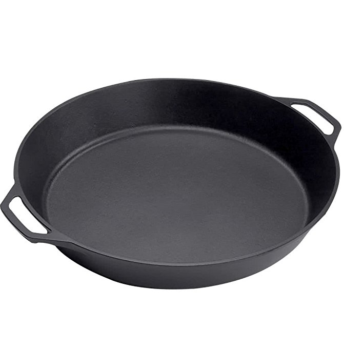 Cast Iron Skillet with 2 Loop Handles 17inch 20inch 23.5inch