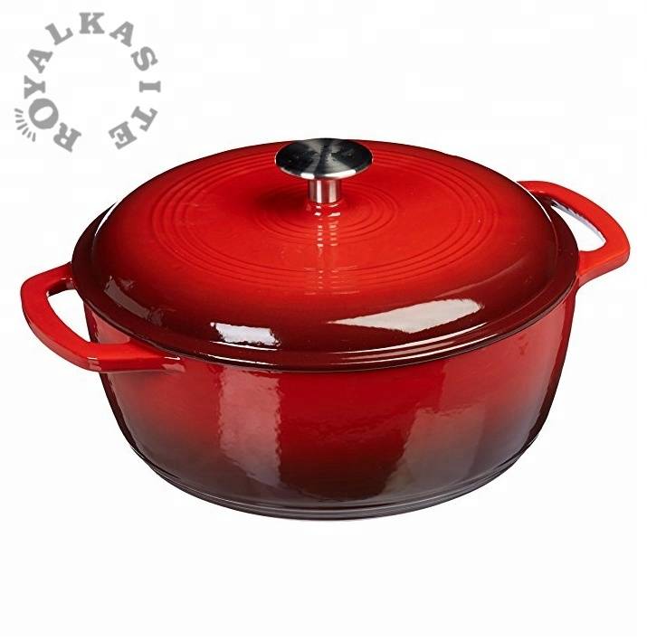 Chinese manufacture fda and lfgb certificate cast iron enameled casserole