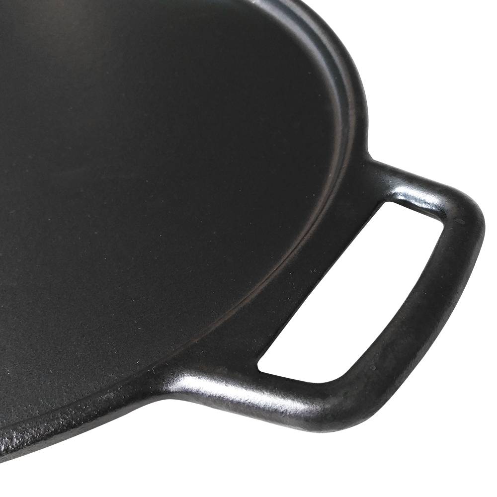 cast iron pizza pan sizzler plate, Pre-seasoned