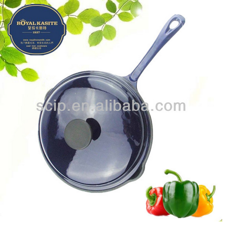 heavy duty enameled cast iron fry pan with lid cast iron sauce pan cookware