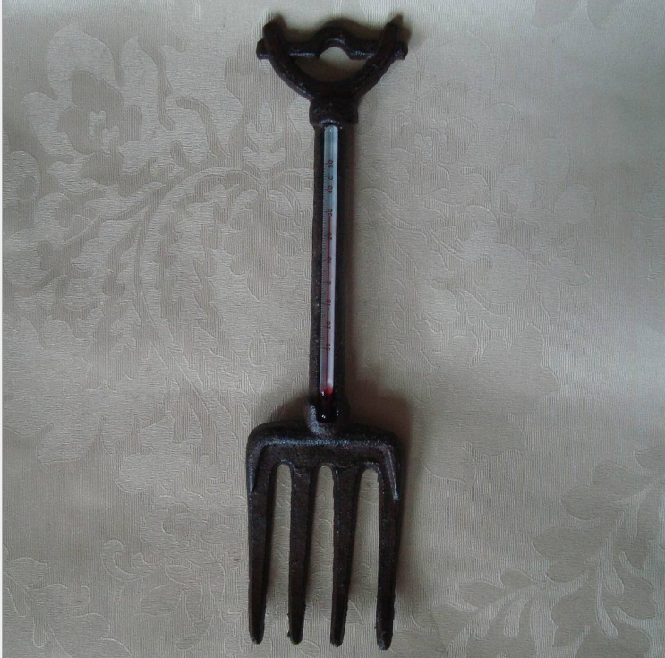 fork splade shovel cast iron thermometer cast iron weatherglass