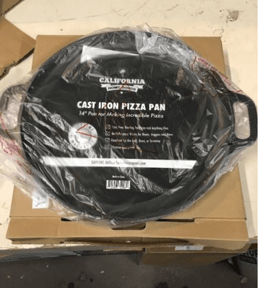 Cast Iron Pizza Pan, 14-inch, Pre-Seasoned Griddle