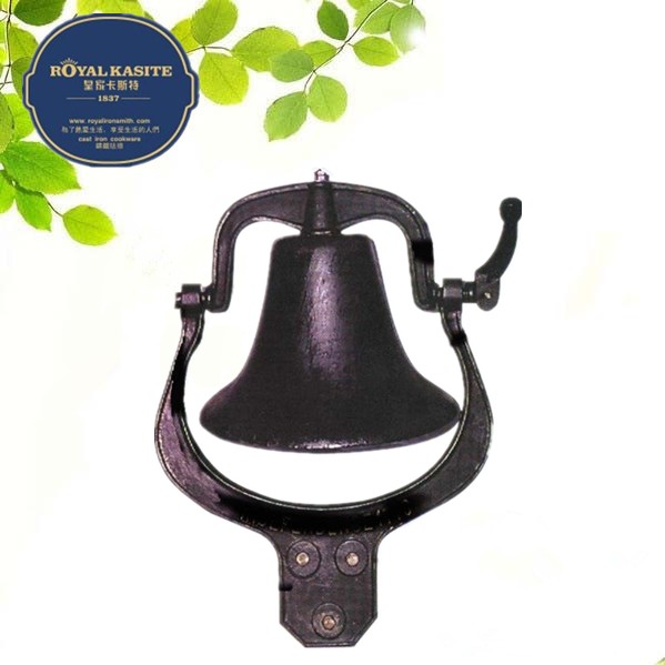 Cast Iron Cow Bell black painted