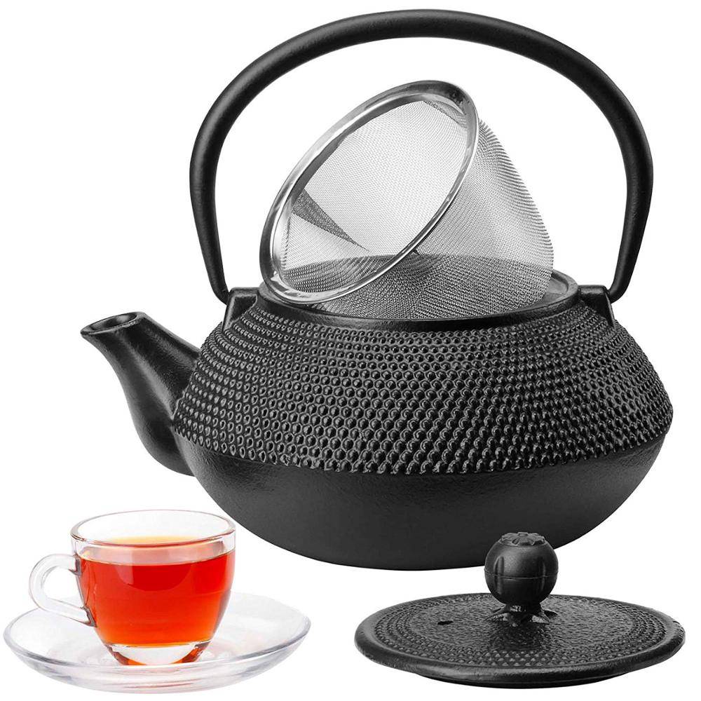 Cast Iron Teapot Japanese Style Black