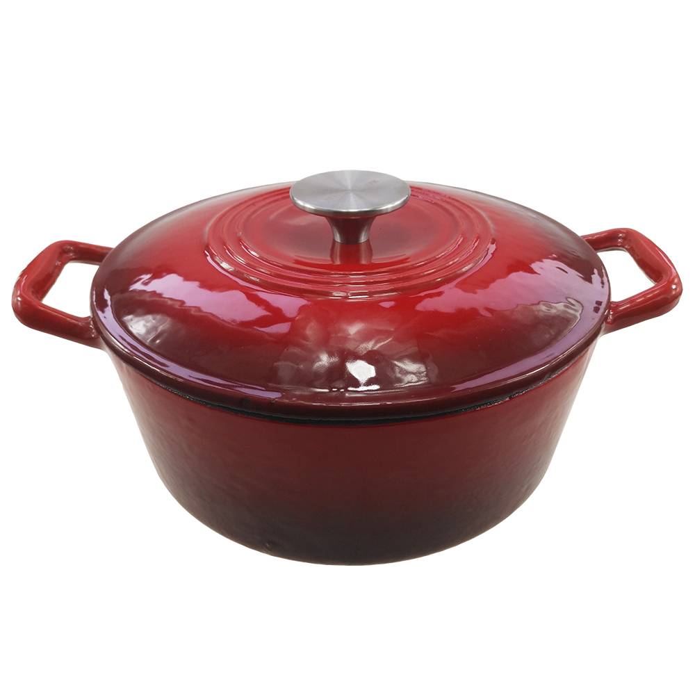 Top Suppliers Decorative Cast Iron Spoon -
 Chasseur 1/2 Quart red Enamel Cast-Iron Oval Dish – KASITE
