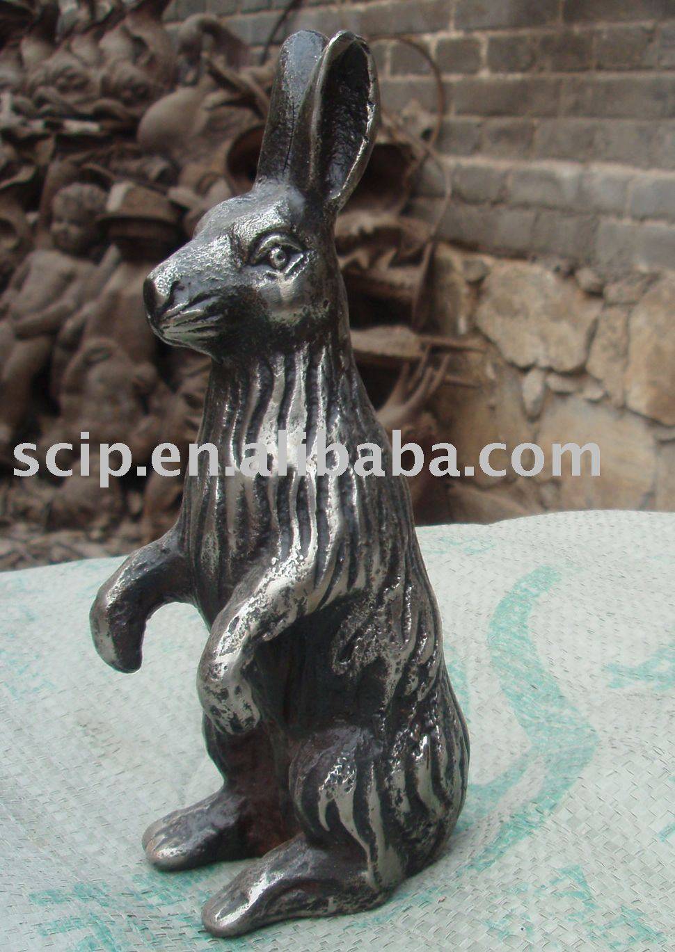 cast iron rabbit(garden decoration, garden ware)