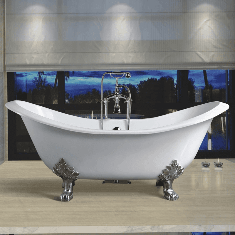 classical clawfoot double ended bathtub good quality