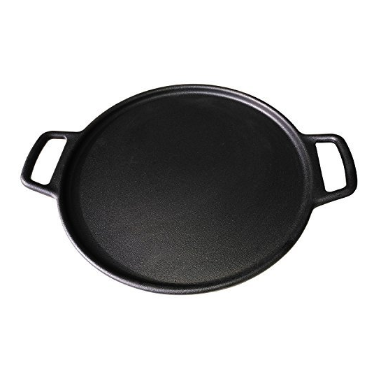 100% Original Factory Outdoor Cookware Cast Iron Fry Pan -
 14 Inch Cast Iron Baking Pan PreSeasoned Round Baking Pan with Dual Loop Handles for Pizza or Baking – KASITE