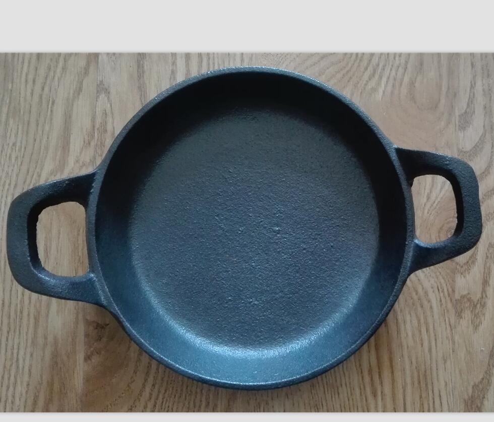 nice quality preseasoned cast iron fry pan with two handles cast iron skillet