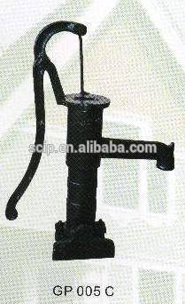 High quality black painted cast iron antique garden pump