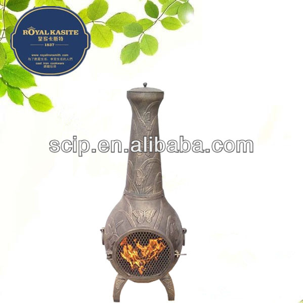 Professional ChinaCast Iron Round Frying Pan -
 metal wood burning fireplace – KASITE