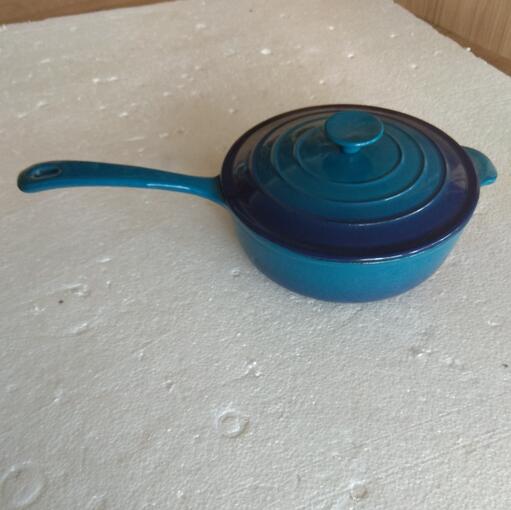 Lowest Price for Ceramic Teapot Cup Set -
 Cast iron enamel sauce pan milk heating pot with long handle – KASITE