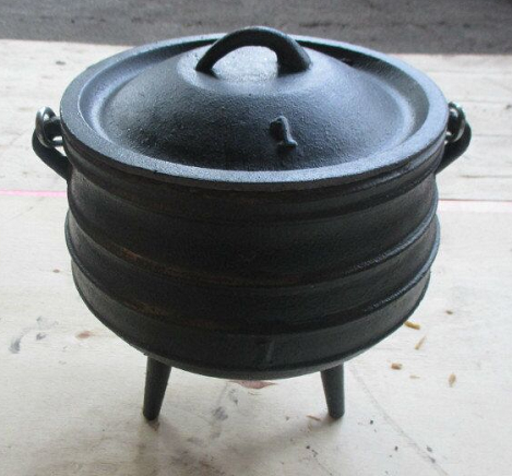 preseasoned cast iron cauldron pot