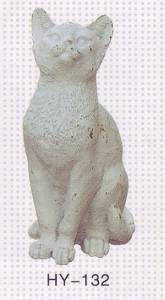 Cat Shapped Cast Iron Sculpture