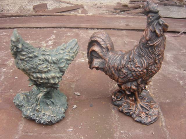 Free sample for Teapot Tea Set -
 Rooster Cast Iron Sculpture In differnet Color  – KASITE
