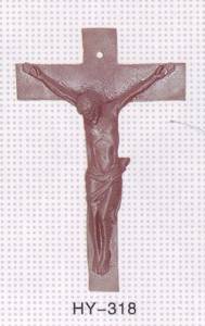 Crucifix Cast Iron Sculpture