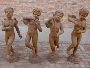 Angels Cast Iron Sculpture