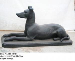 Dog Cast Iron Sculpture