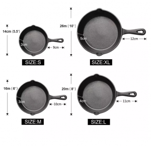 cast  iron  skillet with lid  pre-seasoned