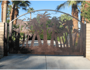 Luxury Garden Metal Gates Wrought Iron Villa Gate
