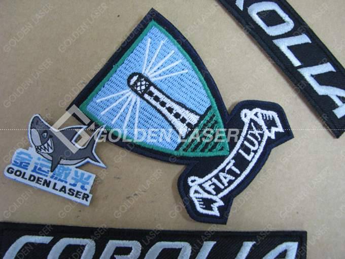 motong laser embroidered badges