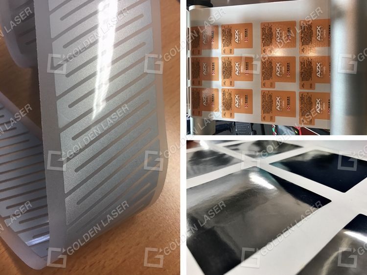 Laserschneiden von Etiketten und reflektierenden Materialien