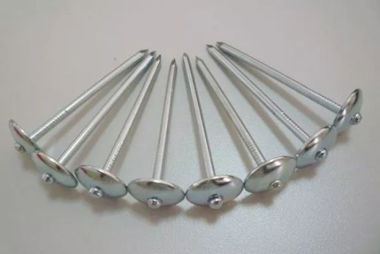 Corrugated Twisted Spiral Ring Roofing Nails with Washer