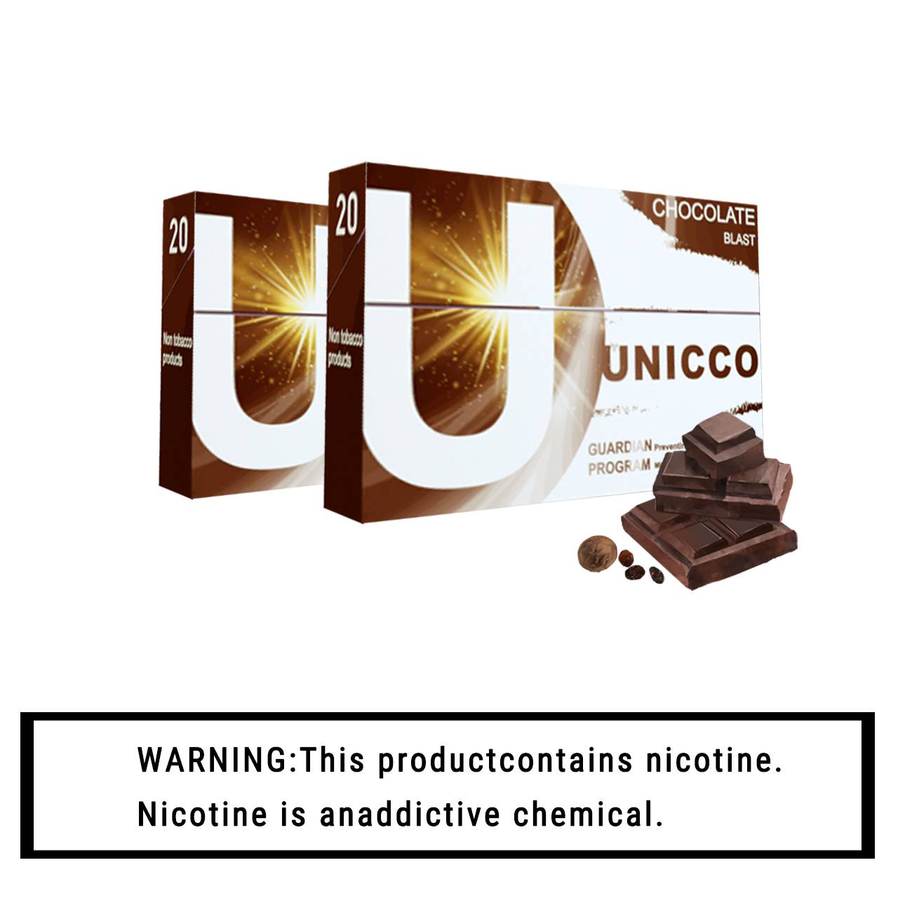UNICCO-HEAT-HERBAL-STICKS -CHOCOLATE