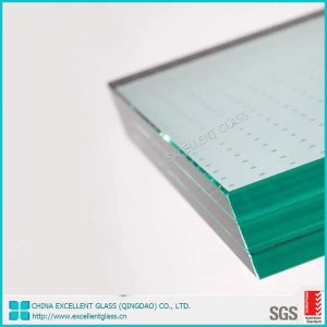 Three-layer laminated glass