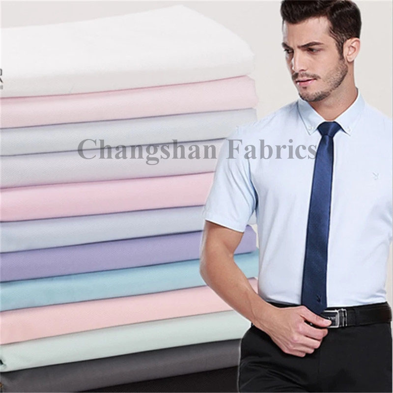 CVC & Cotton Uniform Fabric with Anti-wrinkle For Shirt