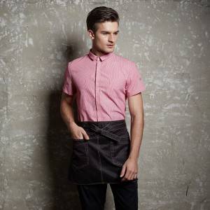 Polyester Cotton Classic Short Sleeve Slim Fit waiter uniform Shirt CM1056D155000H