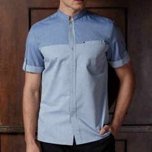 Short sleeve waiter shirt with one pocket on left chest CM1109D115000AM