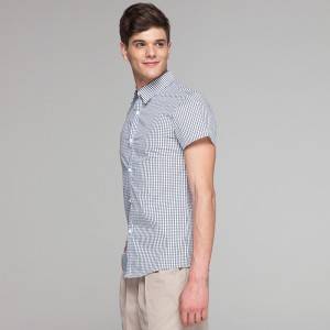 Polyester Cotton Classic Short Sleeve Slim Fit waiter uniform Shirt  CM195D8400H