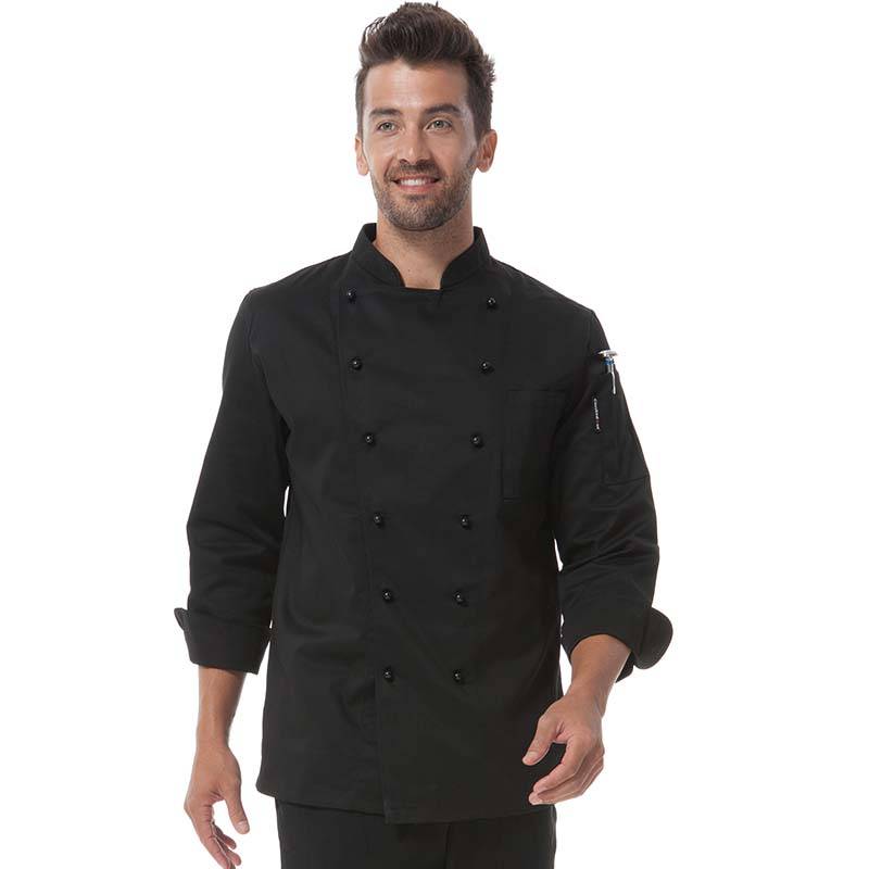 High reputation Chef Jacket And Hat - Double Breasted Chef Uniform With Removable Plastic Low-Dome Stud Buttons Cooking Uniform For Hotel And Restaurant  CU101C0100A – CHECKEDOUT
