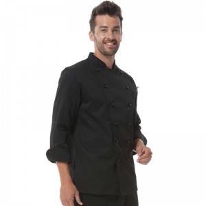 Double Breasted Chef Uniform With Removable Plastic Low-Dome Stud Buttons Cooking Uniform For Hotel And Restaurant  CU101C0100A