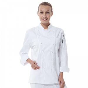 Original Factory China Chef Uniform Long Sleeves for Beauty Salon and SPA