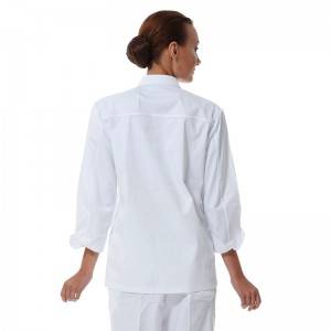 Original Factory China Chef Uniform Long Sleeves for Beauty Salon and SPA