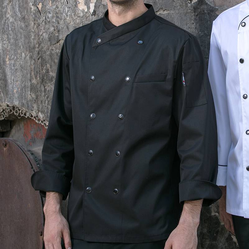 OEM/ODM Factory Durable Chef Coat Factory - Double Breasted Cross Collar Long Sleeve Chef Uniform And Chef Jacket For Hotel And Restaurant CU102C0100C1 – CHECKEDOUT