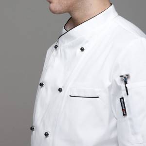 China Cheap price China Chef Jackets with Laterality Placket 813301