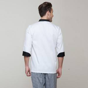 Classic Double Breasted Long Sleeve Chef Jacket For Hotel And Restaurant CU104C0201A1