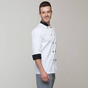 Discount wholesale China High Quality French Chef Uniform with Long Sleeves