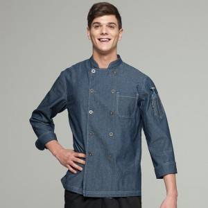 Classic Double Breasted Long Sleeve Chef Jacket For Hotel And Restaurant CU104C4100T-2