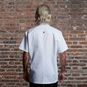 Classic Double Breasted Short Sleeve Chef Coat For Restaurant And Hotel CU104D0200A