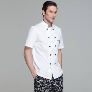 OEM China China Custom White Long Sleeve Cotton Fitness New Model Cheap Double Breast Chef Uniform