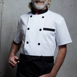 Classic Double Breasted Short Sleeve Chef Coat And Chef Uniform For Restaurant And Hotel CU104D0201E1