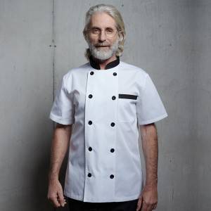 One of Hottest for Short Sleeve Chef Uniform - Classic Double Breasted Short Sleeve Chef Coat And Chef Uniform For Restaurant And Hotel CU104D0201E1 – CHECKEDOUT