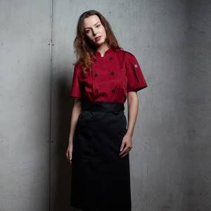 Professional Factory for China Custom Wine Short Sleeve Cotton Fitness New Model Cheap Double Breast Chef Uniform