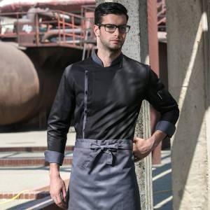 Classic Single Breasted Long Sleeve Chef Jacket For Hotel And Restaurant U108C0105A