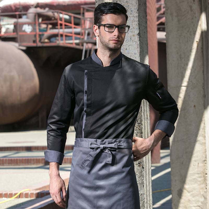 Hot sale Ready Stock Hospitality Uniform Factory - Classic Single Breasted Long Sleeve Chef Jacket For Hotel And Restaurant U108C0105A – CHECKEDOUT